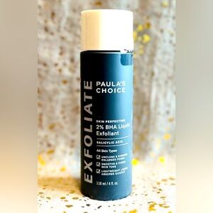 Paula’s Choice~Exfoliate~2% BHA Liquid Exfoliant~118ml / 4 fl oz~Full Size~NWOB~